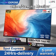 EXPOSE PC Monitor 27 Inch 4k ips Curved Monitor Gaming 75HZ With Speaker 27 Inch 165HZ PS4/PS5/Xbox 