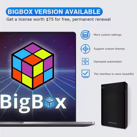 12TB Launchbox Game HDD with Big Box Super Console Built-in Emulator 45000+ Games For PS3/PS2/PS1/WI