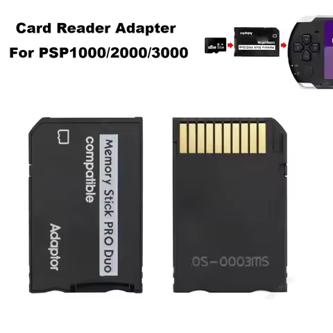 Mini Memory Stick Pro Duo SD Card Reader Adapter for PSP Series Game Console TF to MS Converter For 