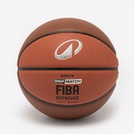 TARMAK FIBA  Approved Size 7 Basketball BT500X Grip/GRIP MATCH - Brown/Orange