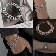 [24H Taiwan Shipment] Bracelet Bracelet Unique Unisex Style Cool Adjustable Silver Boys Girls Couple