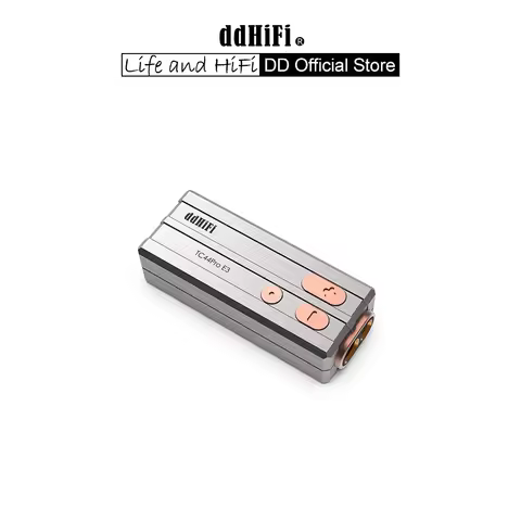 DD ddHiFi TC44Pro E3 Hi-Res DAC/AMP Adapter with Dual CS43198 DAC, 3.5mm & 4.4mm Balanced Output, De