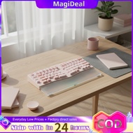 magideal Hot-Swappable Split Keyboard with Wrist Rest Ergonomic Alice Keyboard Aluminum Rechargeable