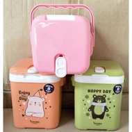 ESKIMO KC-210 Cooler Portable Flask 2 Liters Cartoon Pattern With Handle With A Tube For +++