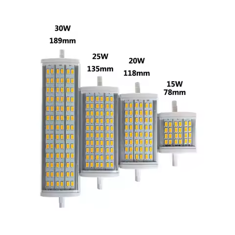 R7S Led Light 78mm 118mm 135mm 189mm 15W 20W 25W 30W RX7S Tube light J78 J118 J135 J189 halogen lamp
