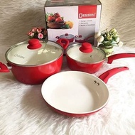 Ceramic Pan Set 5Pc Dessini Ceramic Pan
