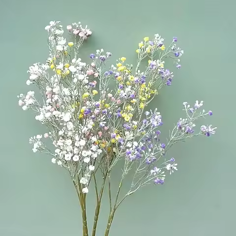 Artificial Flower Gypsophila Baby Breath Wedding Bridal Bouquet Christmas Home Decorations Fake Plas