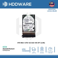 HPE MSA 1.8TB 12G SAS 10K SFF 2.5" DP ENT HDD // J9F49A // 787649-001