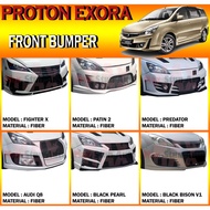 PROTON EXORA 2009-2020 FRONT BUMPER (FIBER) BUMPER DEPAN FOR EXORA BUMPER SKIRT LIP CAR BODYKIT TOMM