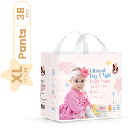 Iconic Babycare Ultrasoft Day & Night Baby Diaper Pants M48/L44/XL38/XXL32 (Pack)