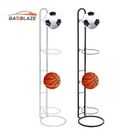 [Baoblaze] Vertical Ball Storage Freestanding Ball Storage Organizer Rack 4 Tier Ball Rack Basketbal
