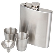 Stainless Steel Hip Flask for Liquor Whisky Cap Funnel Drinkware Drinker Hip Flask Mini Bottle with