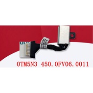 1pcs For Dell Latitude 3500 3400 Inspiron 15 5584 TM5N3 0TM5N3 450.0FV06.0011 DC Power Jack With Cab