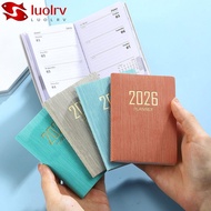 LUOLRV Appointment Book, Pocket A7 2026 Agenda Book, Portable with Calendar Notebooks Students