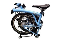3sixty 6speed, folding bike Sky Blue trifold