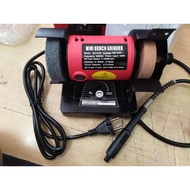 2 IN 1 MINI BENCH/ DIE GRINDER Multi Purpose Handy Electric Bench Grinder & Flex Shaft Die Grinder