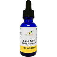 Liquid Vitamin B9 Folic Acid Supplement-Vitamin B Drops for Brain and Digestive Functions, Liver Sup