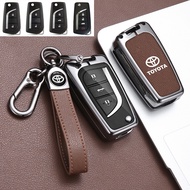 Toyota Innova G fortuner key cover Zinc alloy car Remote Fob Key Case holder For Toyota Revo yaris hilux vellfire 2010 chr estima altis Auris Rav4 Auris innova car key accessories