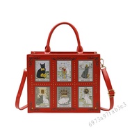 กระเป๋าสะพายข้าง Graffiti Kelly 2025 - กระเป๋าอเนกประสงค์สไตล์ Retro หรูหราเบา