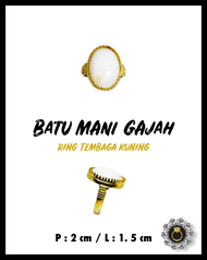 BATU MANI GAJAH BERGERAK DALAM AIR CUKA / SIAP CINCIN / SIAP CANAI