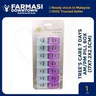 TREE'S CARE 7 DAYS AM/PM PILL BOX (17X7.2X2.5CM)