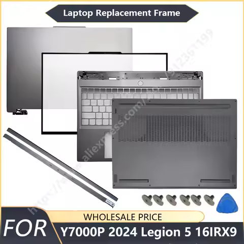 NEW For Lenovo Y7000P 2024 Legion 5 16IRX9 Laptop LCD Back Cover Front Bezel Palmrest Bottom Case Ke