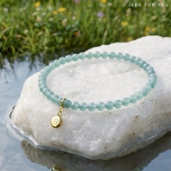 Ocean Blue JADE Bracelet 4 mm. Jadeite Type A (Guatemala)-FOR YOU