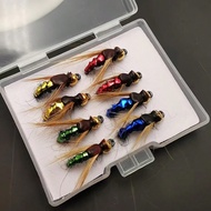 8 ชิ้น Fly Fishing Flies, Fast Sinking เหยื่อประดิษฐ์, Nymph Bug แมลงเหยื่อสำหรับตกปลาเทราท์, เหยื่อ