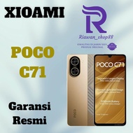 Hp POCO C71 RAM 4+4 /128GB CAM 32MP BATERAI 5200MAH GARANSI RESMI IMEI TERDAFTAR