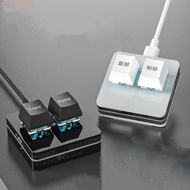 LUXELIVING Copy Paste Keypad, Mini Keypad Custom Mini 2 Key Keypad, Hot Swap Red Switch Type-c Inter