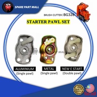 BRUSH CUTTER (BG328) : STARTER PAWL SET ( DOUBLE / SINGLE PAWL) PULL STARTER PAWL MESIN RUMPUT SUM32