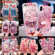 Huawei Nova 3e P30 Lite P20 Pro Case Quicksand Daisy Unicorn Flamingo Glitter Bling Cartoon Transparent Case Cover