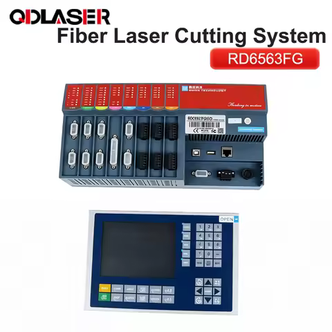 High Precision RD6563FG Fiber Laser CNC Controller Dual Laser System for Metal Cutting Machine Servo