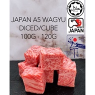 JAPAN A5 WAGYU BEEF DICEDCUBE HALAL 100g-120g