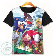 Sonic The Hedgehog 3D Kids 3D T-Shirt Sonic Mania 3D V4 Game Kids Clothes Game For Ages 1-12 Years U