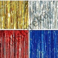 Tassel Curtain Backdrop Curtain Slinger Foil Banner Fringe Metallic