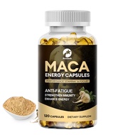 Maca Root Capsules With Ashwagandha & For Natural Energy Booster Support Stamina Keto