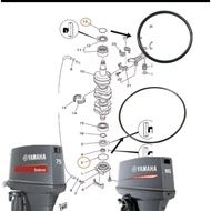 YAMAHA OBM 75HP/85HP ORING crankshaft 93210-62269 # 2 stroke outboard engine part