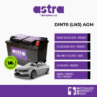BATERI KERETA | ASTRA | DIN70 (LN3) AGM | PASSAT B 8/8.5 | C W205 | GOLF MK7/7.5 | X1F48 | COOPER S