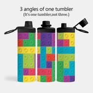 Lego Insulated Water Bottles Stainless Steel Wide Mouth Spout Lid 600ml Leakproof Double Wall Vacuum