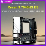 Topton Gaming Motherboard Amd Ryzen 9 7940hs Es 7840hs Pcb Board 2xnvme 4xsata Pciex8 2xddr5 2x2.5g 