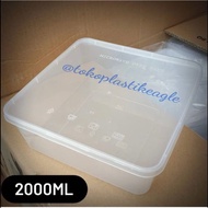 [25 pcs] Thinwall Square 2000ml Lunch Box/ 2000mlBENING