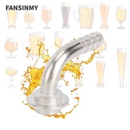 FANSINMY Keg Coupler Fitting, Barb Connector Hex Nut Beer Line Connector Kit, Durable Home Brewing A