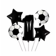Jumbo Number Balloon Set with Ball Theme, 5 Pieces Jumbo Number Balloon/
