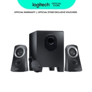 Logitech Z313 2.1 Multimedia Speaker System with Subwoofer Full Range Audio 50 Watts Peak Power Stro