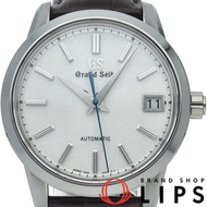 精工第一代 Grand Seiko 機械錶 40.5mm 限量版，全球限量 968 枚， Grand Seiko SBGR305/9S68-00A0，附原廠錶盒，鈦金屬/皮革錶帶，男士腕錶，銀色，拋光