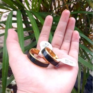 4s Grosir Solo || Cincin Epoxy Hitam list Silver dan Gold Titanium || Cincin titanium list epoxy ANT