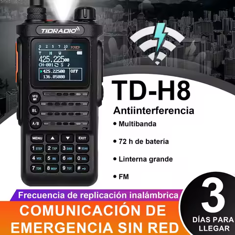TIDRADIO 2nd Gen TD-H8 10W Professional Walkie Talkie Portable Long Range Radio Phone Wireless Progr