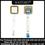 HUI New Fingerprint Reader For HP Probook 430 440 450 640 650 G8 G9 G10 Zhan66 13 14 15 G4 G5 Eliteb