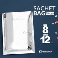 PLASTIC PACKAGING SACHET BAG 8X12CM FULL METALIZING ALUMINUM FOIL non ziplock